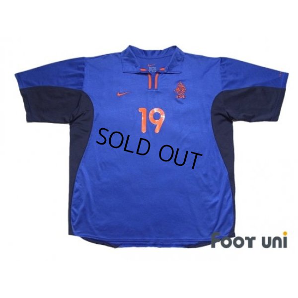 Photo1: Netherlands 2000 Away Shirt #19 Vennegoor of Hesselink