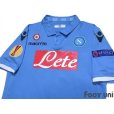 Photo3: Napoli 2014-2015 Home Authentic Shirt #17 Hamsik EL Patch/Badge