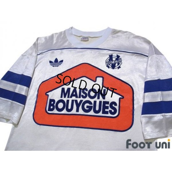 Photo3: Olympique Marseille 1986-1988 Home Long Sleeve Shirt(Three quarter sleeve)