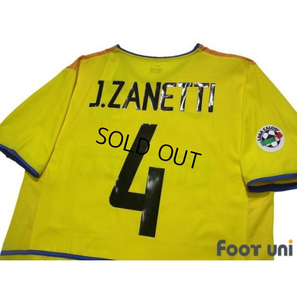 Photo4: Inter Milan 2002-2003 3rd Shirt #4 Zanetti Lega Calcio Patch/Badge w/tags