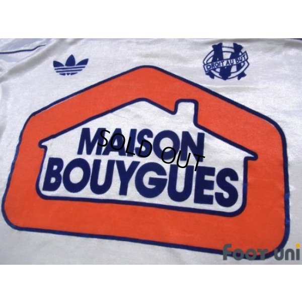 Photo7: Olympique Marseille 1986-1988 Home Long Sleeve Shirt(Three quarter sleeve)
