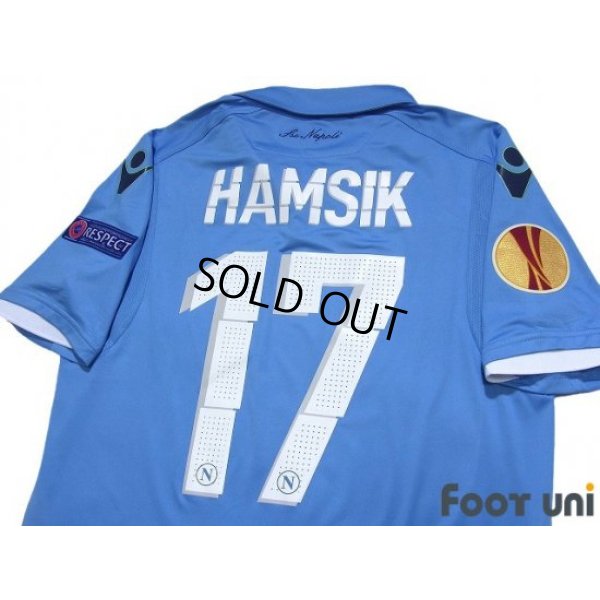 Photo4: Napoli 2014-2015 Home Authentic Shirt #17 Hamsik EL Patch/Badge