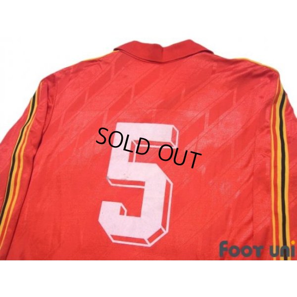 Photo4: Belgium 1986 Home Long Sleeve Shirt #5