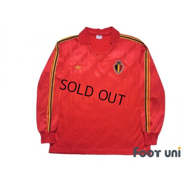 Photo1: Belgium 1986 Home Long Sleeve Shirt #5