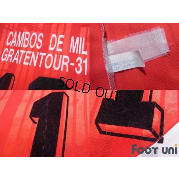 Photo8: AS Monaco 1992-1994 Home Long Sleeve Shirt #13 With sub-sponsor