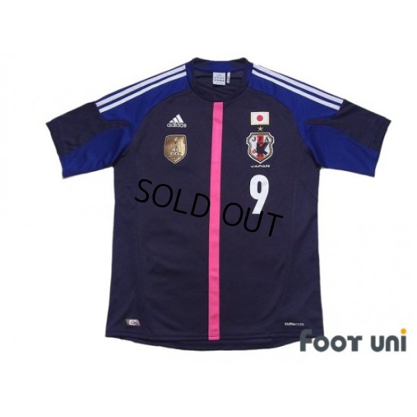 Photo1: Japan Women's Nadeshiko 2012 Home Shirt #9 Nahomi Kawasumi FIFA World Champions 2011 Patch/Badge
