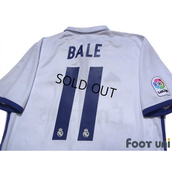 Photo4: Real Madrid 2016-2017 Home Shirt #11 Gareth Bale La Liga Patch/Badge