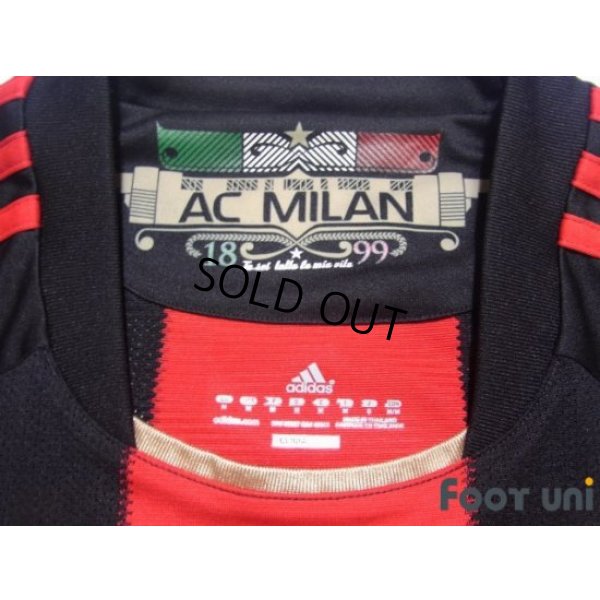 Photo4: AC Milan 2010-2011 Home Long Sleeve Shirt
