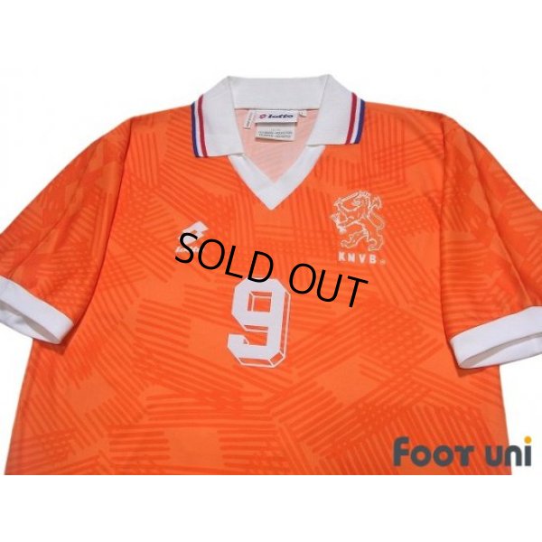 Photo3: Netherlands Euro 1992 Home Shirt #9 Van Basten