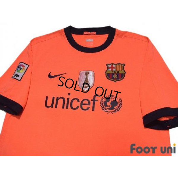 Photo3: FC Barcelona 2009-2010 Away Shirt #10 Messi FIFA World Champions 2009 Patch/Badge LFP Patch/Badge