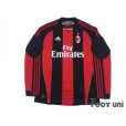 Photo1: AC Milan 2010-2011 Home Long Sleeve Shirt (1)