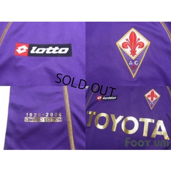 Photo7: Fiorentina 2006-2007 Home Shirt #30 Luca Toni 80th anniversary model Lega Calcio Patch/Badge