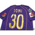 Photo4: Fiorentina 2006-2007 Home Shirt #30 Luca Toni 80th anniversary model Lega Calcio Patch/Badge