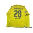 Photo2: TSG 1899 Hoffenheim 2009-2010 GK Long Sleeve Shirt #28 Hildebrand German League Cup DFB-Pokal Patch/Badge (2)