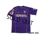 Fiorentina 2006-2007 Home Shirt #30 Luca Toni 80th anniversary model Lega Calcio Patch/Badge