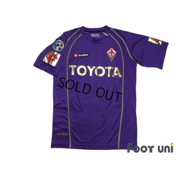 Photo1: Fiorentina 2006-2007 Home Shirt #30 Luca Toni 80th anniversary model Lega Calcio Patch/Badge