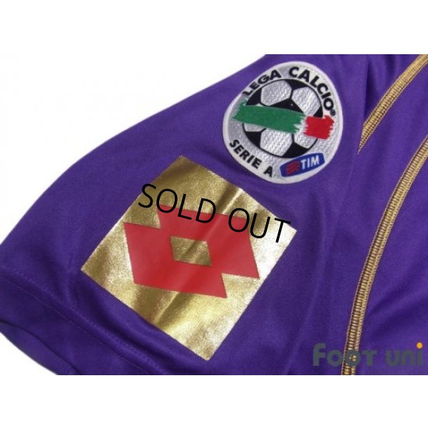 Photo6: Fiorentina 2006-2007 Home Shirt #30 Luca Toni 80th anniversary model Lega Calcio Patch/Badge