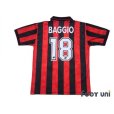 Photo2: AC Milan 1995-1996 Home Shirt #18 Roberto Baggio (2)