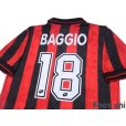 Photo4: AC Milan 1995-1996 Home Shirt #18 Roberto Baggio