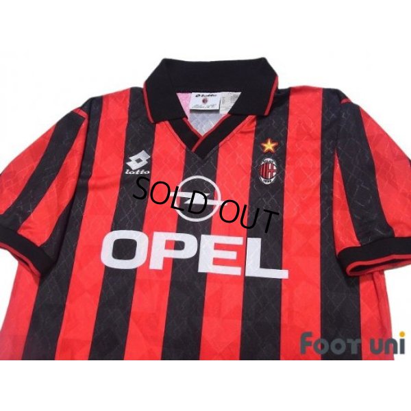 Photo3: AC Milan 1995-1996 Home Shirt #18 Roberto Baggio