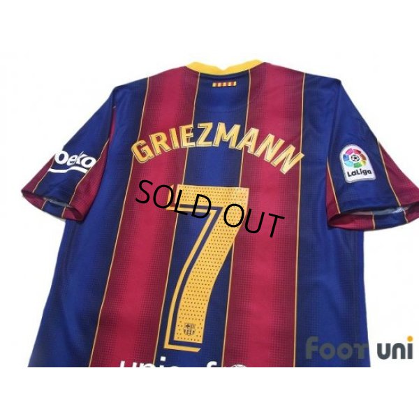 Photo4: FC Barcelona 2020-2021 Home Shirt #7 Griezmann La Liga Patch/Badge