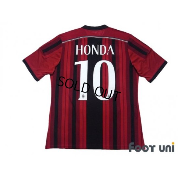 Photo2: AC Milan 2014-2015 Home Shirt #10 Keisuke Honda