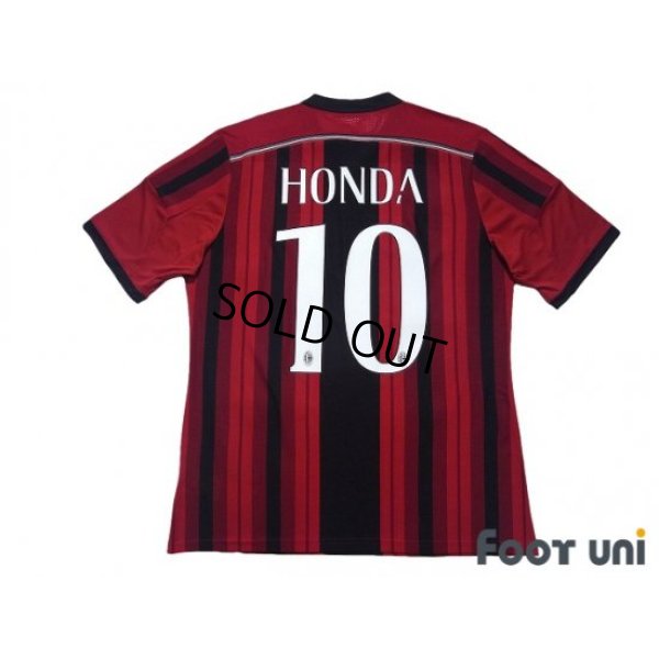 Photo2: AC Milan 2014-2015 Home Shirt #10 Keisuke Honda