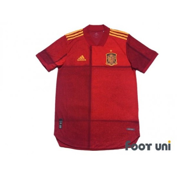 Photo1: Spain Euro 2020 Home Authentic Shirt