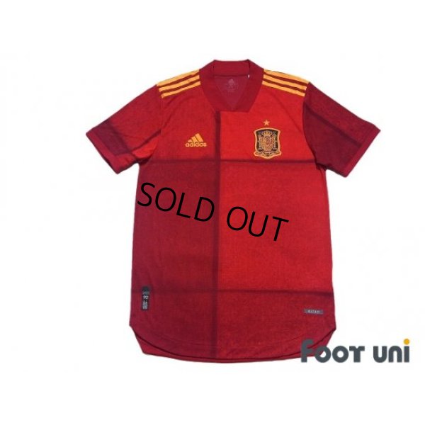 Photo1: Spain Euro 2020 Home Authentic Shirt