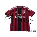 AC Milan 2014-2015 Home Shirt #10 Keisuke Honda