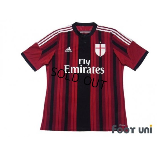 Photo1: AC Milan 2014-2015 Home Shirt #10 Keisuke Honda
