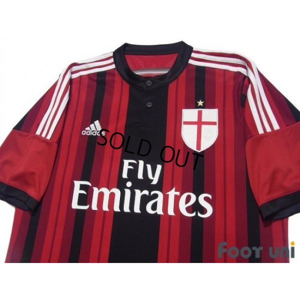 Photo3: AC Milan 2014-2015 Home Shirt #10 Keisuke Honda
