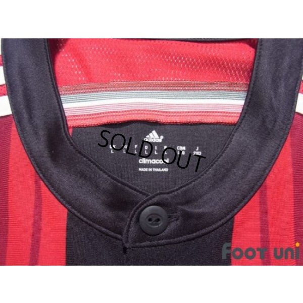 Photo5: AC Milan 2014-2015 Home Shirt #10 Keisuke Honda