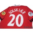 Photo4: Norway Euro 2000 Home Shirt #20 Solskjaer UEFA Euro 2000 Patch/Badge UEFA Fair Play Patch/Badge