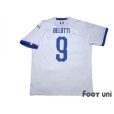 Photo2: Italy 2018 Away Shirt #9 Andrea Belotti (2)