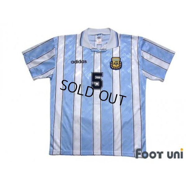 Photo1: Argentina 1994 Home Shirt #6 Fernando Redondo