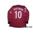 Photo2: Reggina 2002-2003 Home Long Sleeve Shirt #10 Shunsuke Nakamura Lega Calcio Patch/Badge (2)