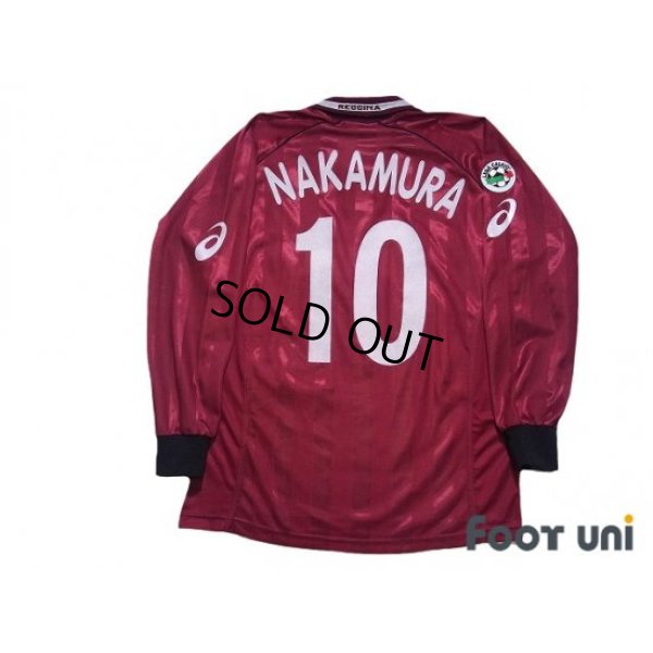 Photo2: Reggina 2002-2003 Home Long Sleeve Shirt #10 Shunsuke Nakamura Lega Calcio Patch/Badge
