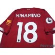 Photo4: Liverpool 2019-2020 Home Shirt #18 Takumi Minamino Premier League Patch/Badge