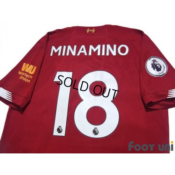 Photo4: Liverpool 2019-2020 Home Shirt #18 Takumi Minamino Premier League Patch/Badge