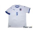 Photo1: Italy 2018 Away Shirt #9 Andrea Belotti (1)