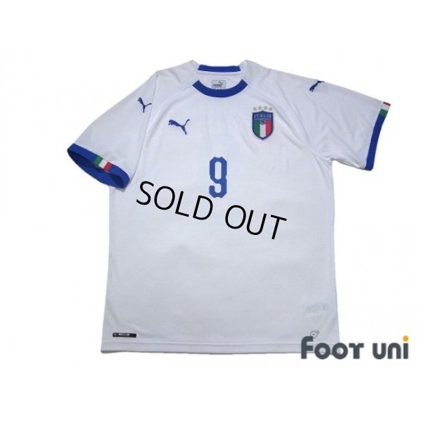 Photo1: Italy 2018 Away Shirt #9 Andrea Belotti