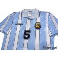 Photo3: Argentina 1994 Home Shirt #6 Fernando Redondo