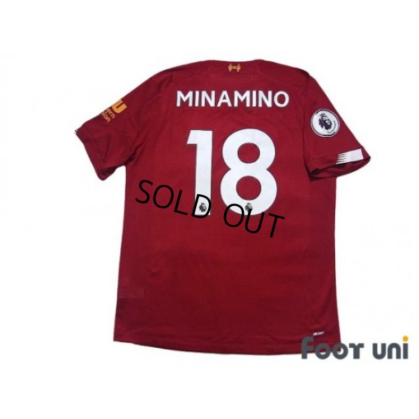 Photo2: Liverpool 2019-2020 Home Shirt #18 Takumi Minamino Premier League Patch/Badge
