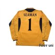 Photo2: England Euro 2000 GK Long Sleeve Shirt #1 David Seaman (2)