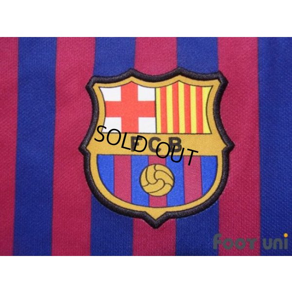 Photo6: FC Barcelona 2018-2019 Home Shirt and Shorts Set #10 Messi La Liga Patch/Badge