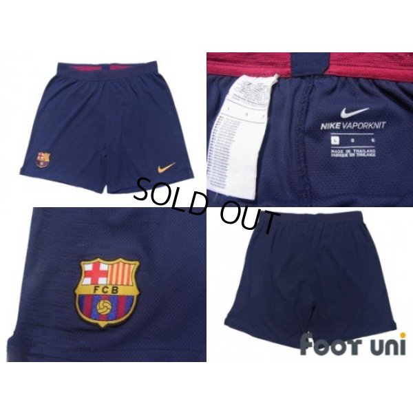 Photo7: FC Barcelona 2018-2019 Home Shirt and Shorts Set #10 Messi La Liga Patch/Badge