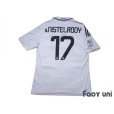 Photo2: Real Madrid 2008-2009 Home Shirt #17 Van Nistelrooy LFP Patch/Badge (2)