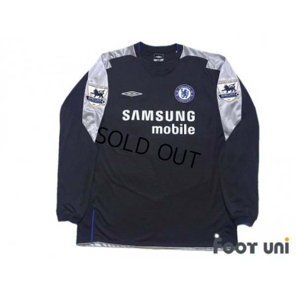 Photo1: Chelsea 2005-2006 3rd Long Sleeve Shirt #22 Guojohnsen Champions 2004-2005 BARCLAYS PREMIERSHIP Patch/Badge