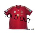 Spain 2014 Home Shirt #19 Diego Costa FIFA World Cup Championship 2014 Patch/Badge